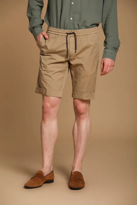 New York Sack men's chino jogger bermuda shorts in Pima Cotton Regular fit sold by Mason's