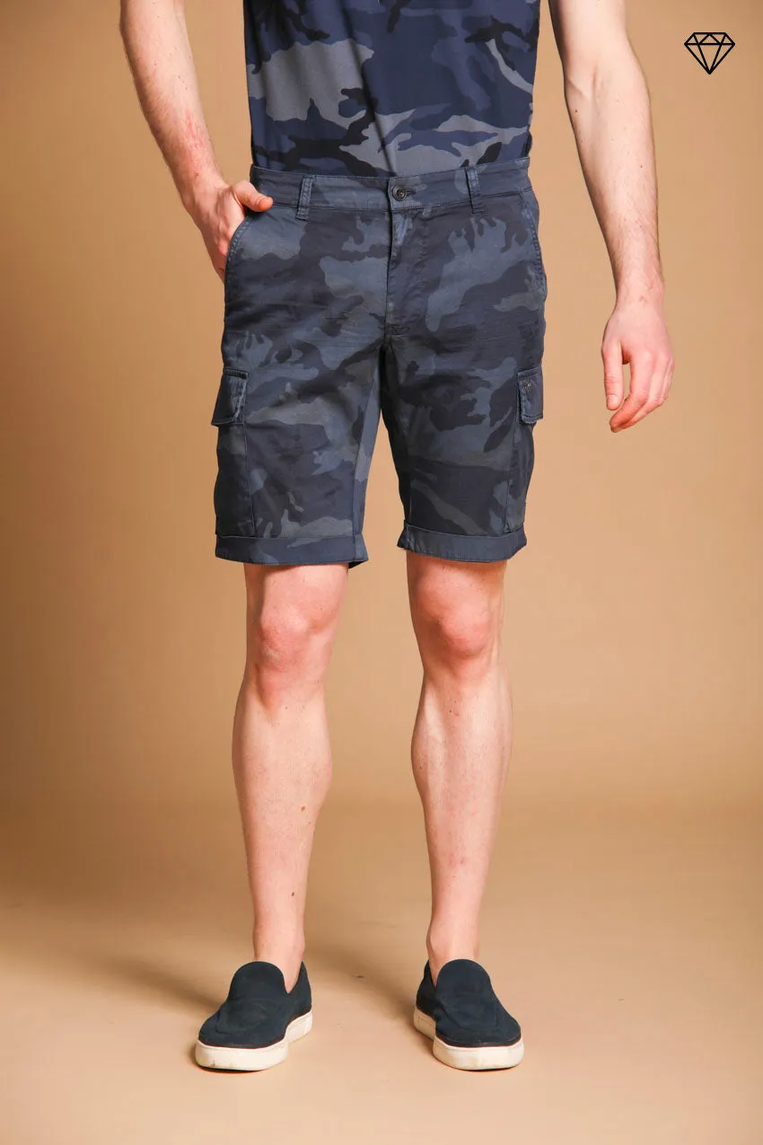 Chile men's camouflage print cotton cargo shorts slim fit ① sold by Mason's