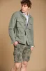 Chile men's cargo bermuda shorts in cotton with Hawaii Tiffany color pattern slim fit sold by Mason's