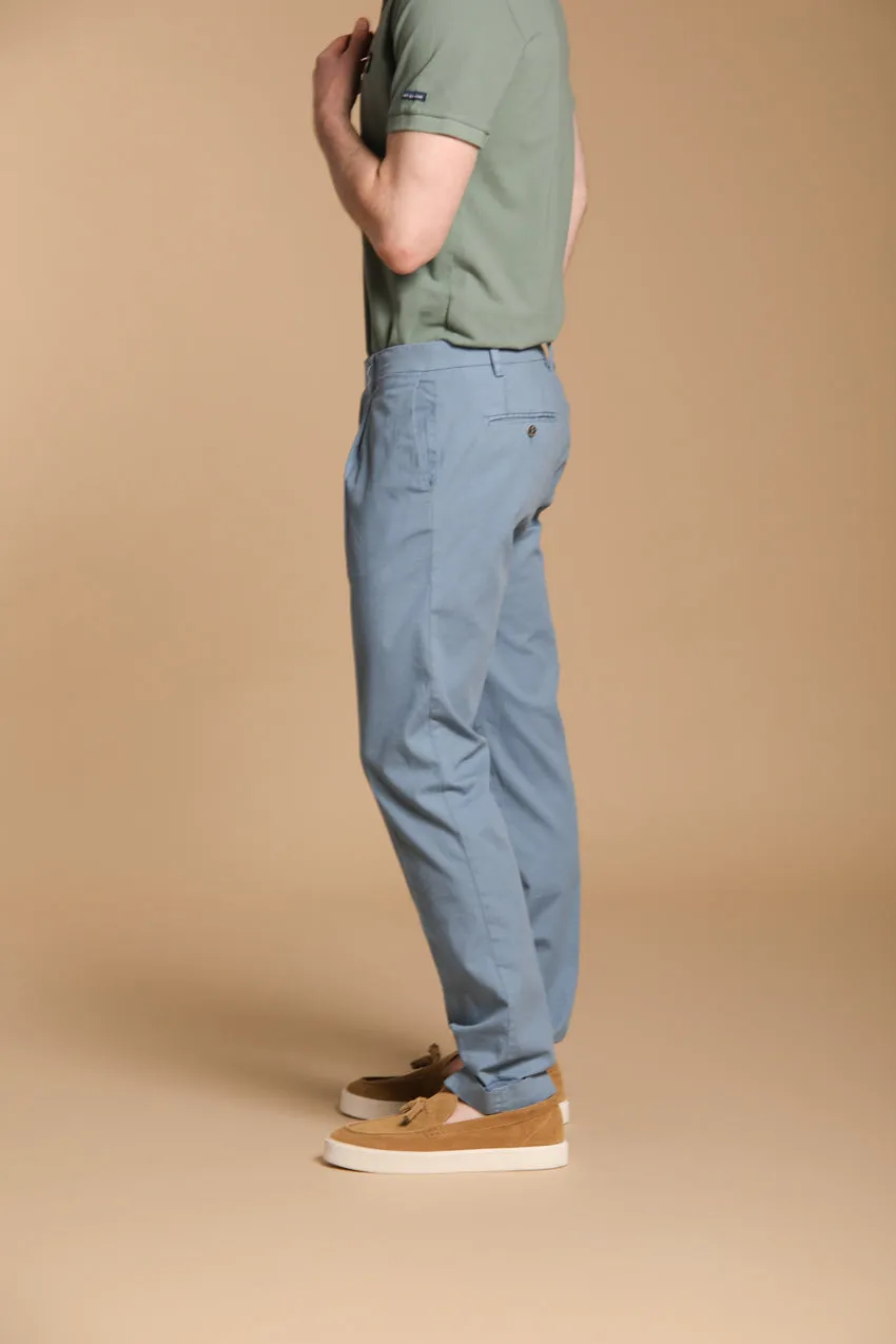 New York Time 1 Pinces men's chino pants in stretch Supima cotton canvas regular fit sold by Mason's product image thumbnail 4