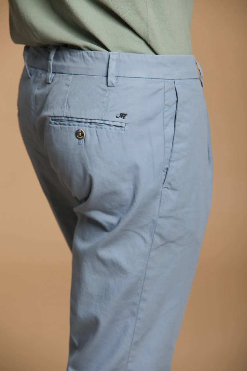 New York Time 1 Pinces men's chino pants in stretch Supima cotton canvas regular fit sold by Mason's product image thumbnail 2