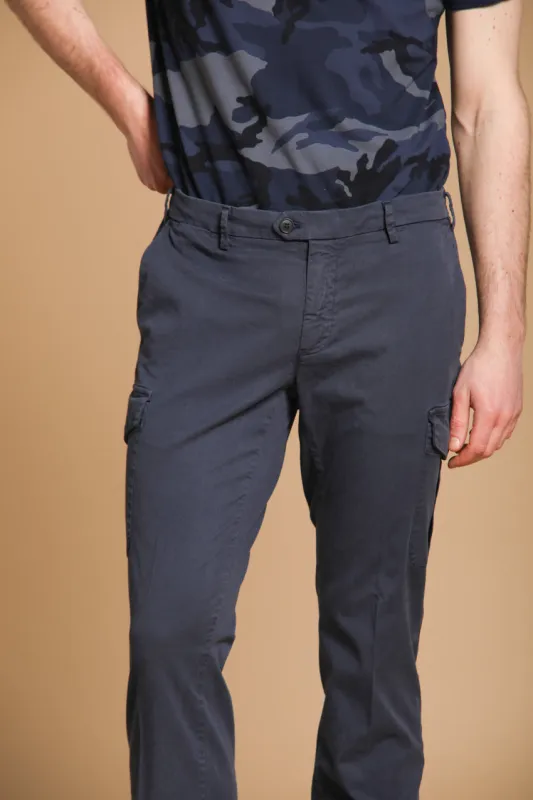 New York Cargo men's cargo pants in cotton and lyocell twill regular fit sold by Mason's