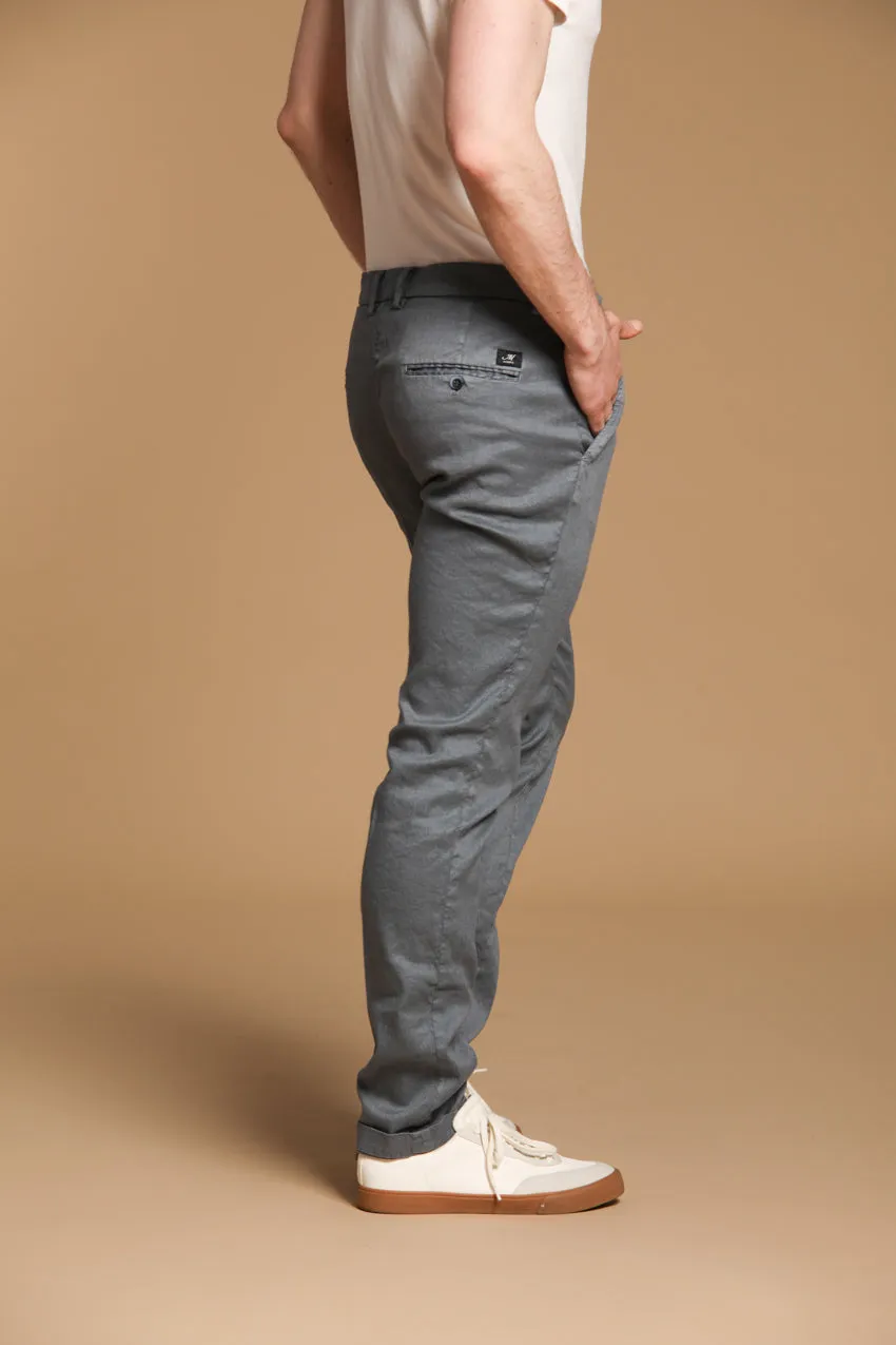 Torino men's chino pants in cotton and linen twill slim fit sold by Mason's product image thumbnail 3