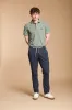 New York 1 Pinces City String men's pants in lightweight pima cotton twill regular fit sold by Mason's