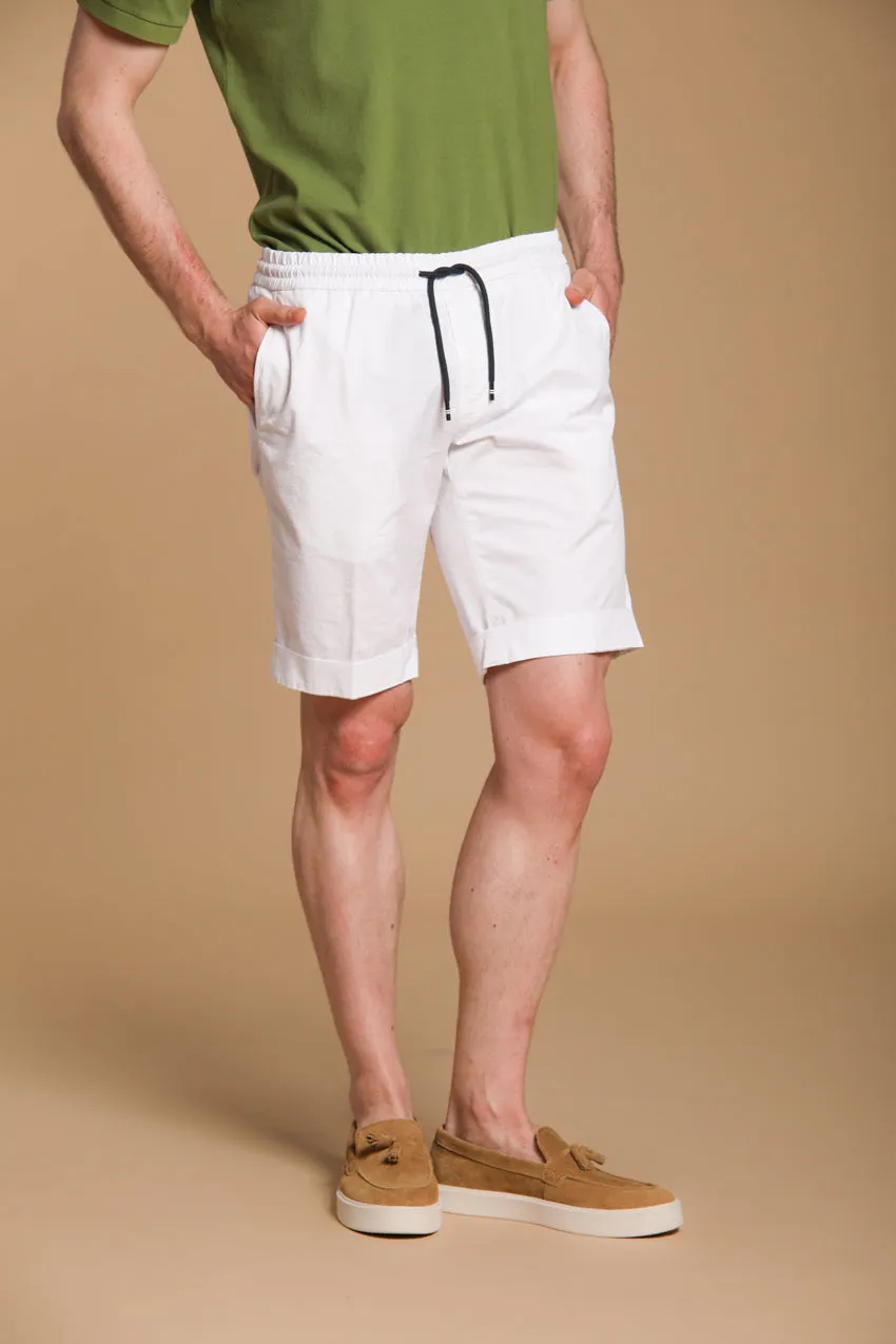 New York Sack men's chino jogger bermuda shorts in Pima Cotton Regular fit sold by Mason's