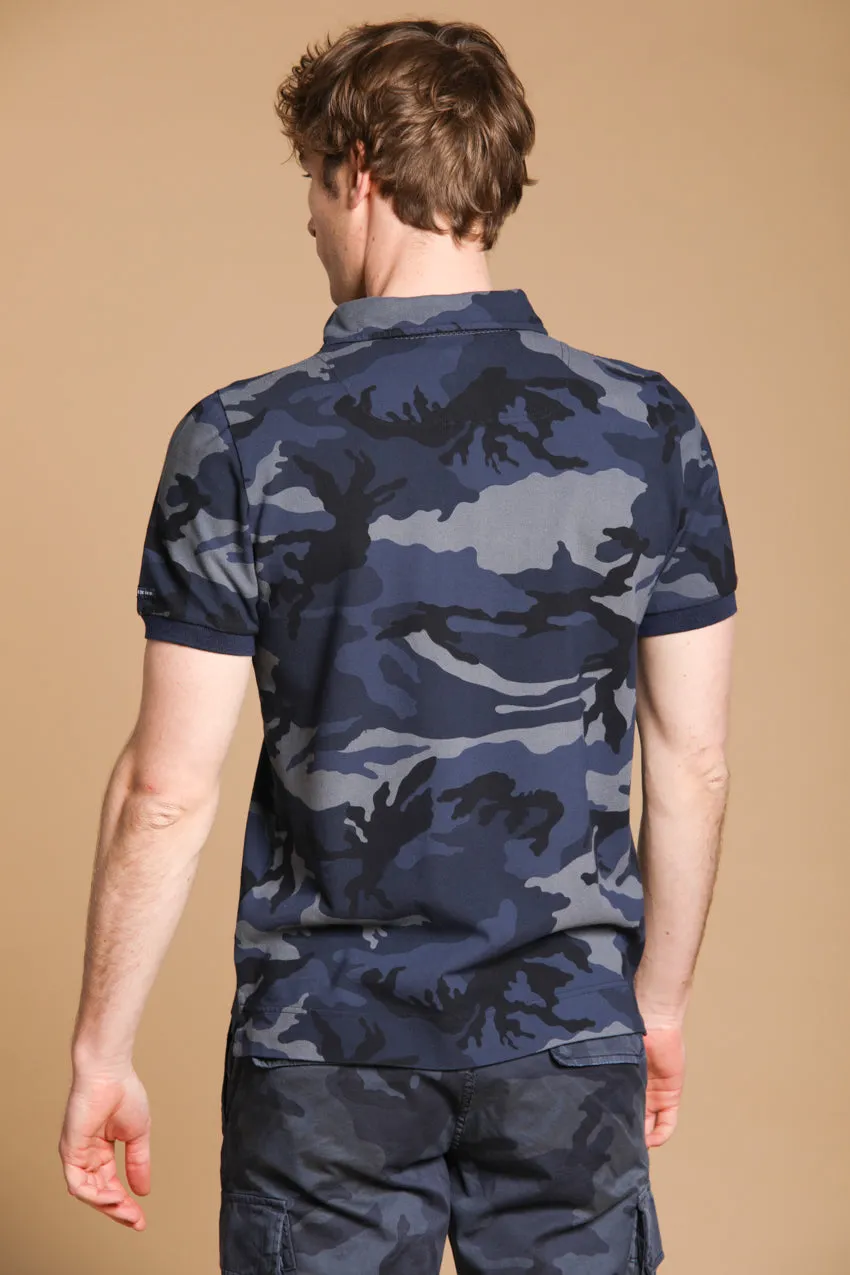 Print Men's Polo in Piqué with camouflage pattern sold by Mason's product image thumbnail 4