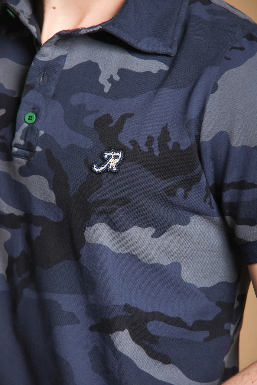 Print Men's Polo in Piqué with camouflage pattern sold by Mason's product image thumbnail 2