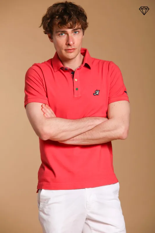 Leopardi Men's Polo in Piqué with Tailored Details ① sold by Mason's
