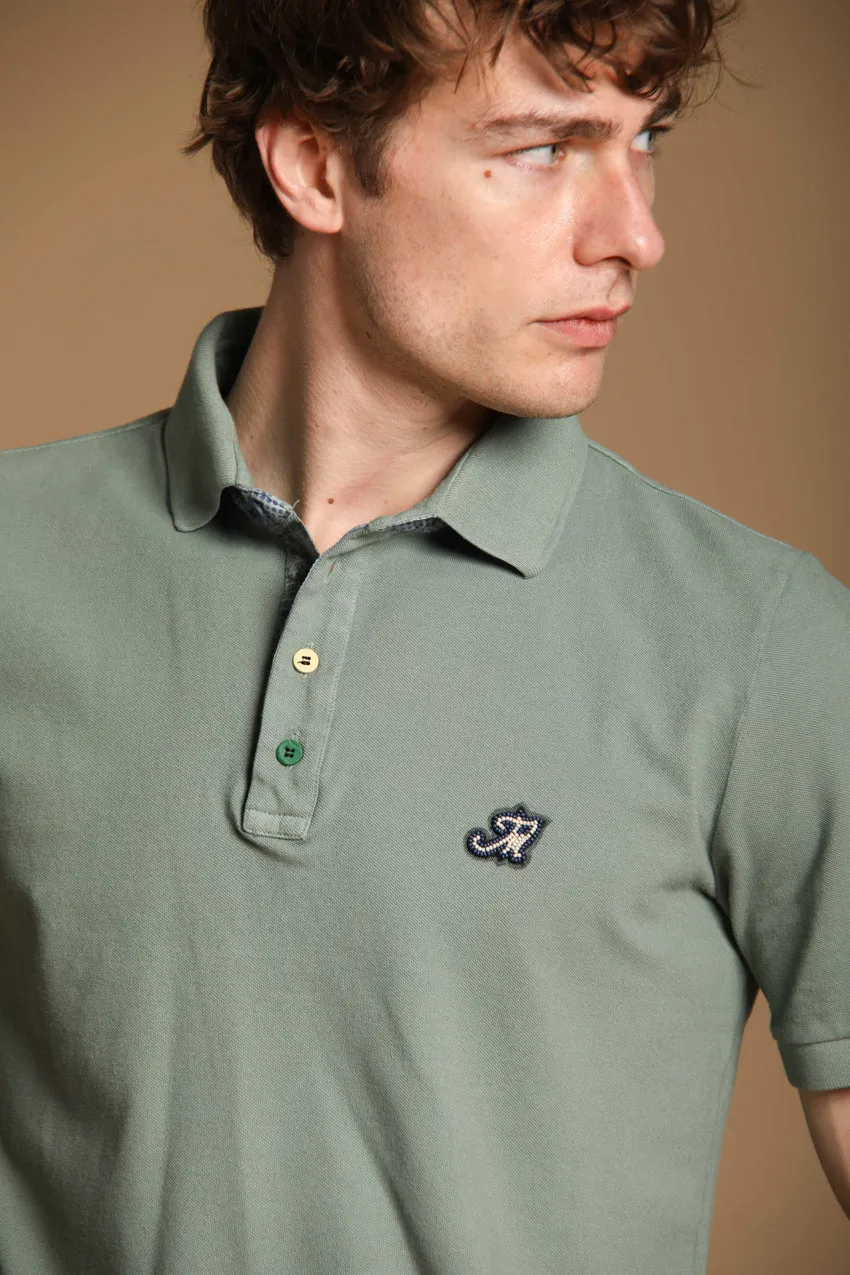 Leopardi Men's Polo in Piqué with Tailored Details ① sold by Mason's product image thumbnail 2