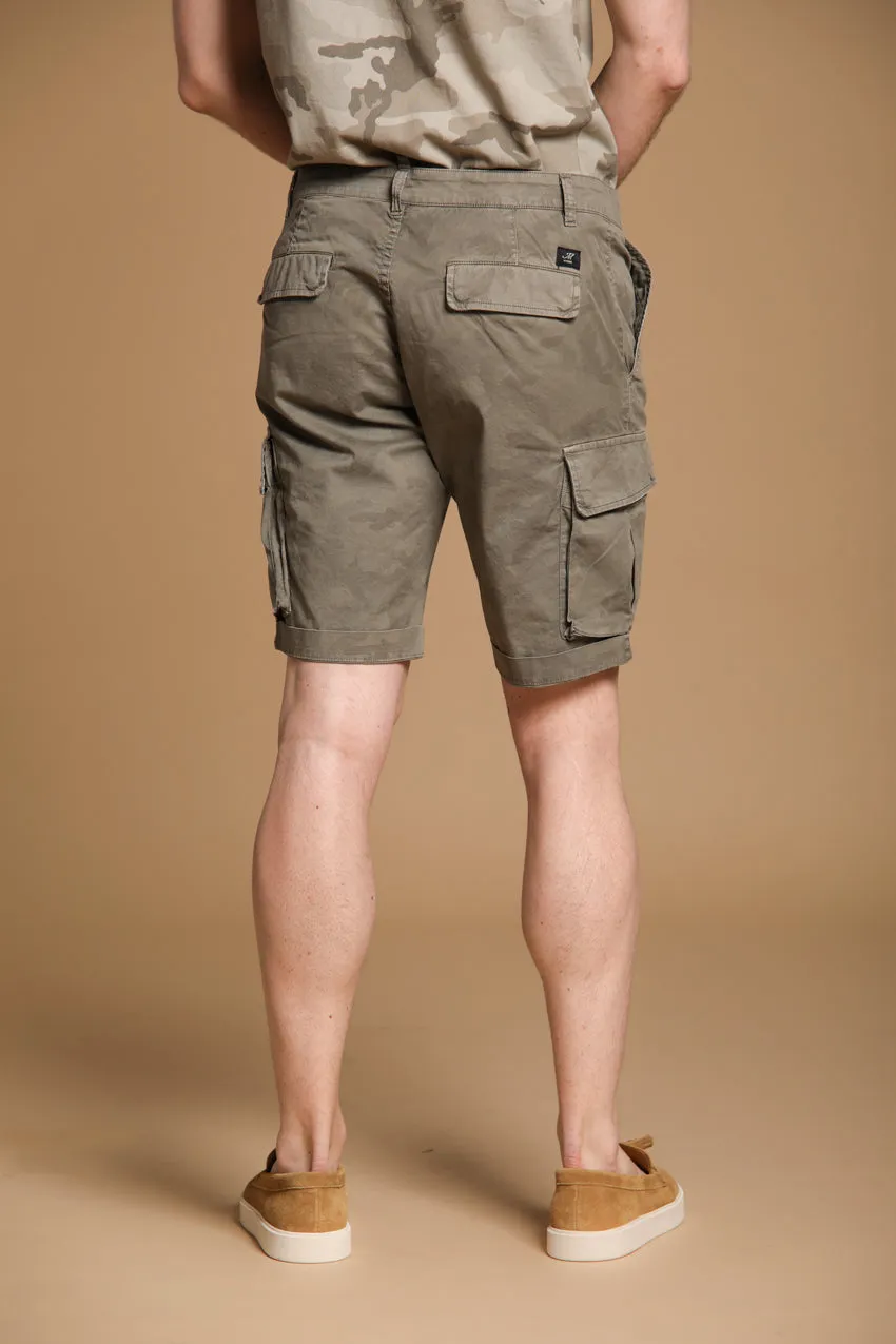 Chile men's cargo bermuda shorts in cotton with camou pattern slim fit ① sold by Mason's product image thumbnail 4