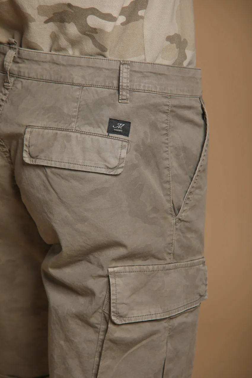 Chile men's cargo bermuda shorts in cotton with camou pattern slim fit ① sold by Mason's product image thumbnail 2
