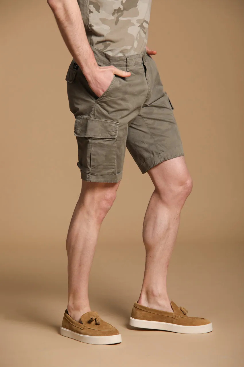 Chile men's cargo bermuda shorts in cotton with camou pattern slim fit ① sold by Mason's product image thumbnail 3