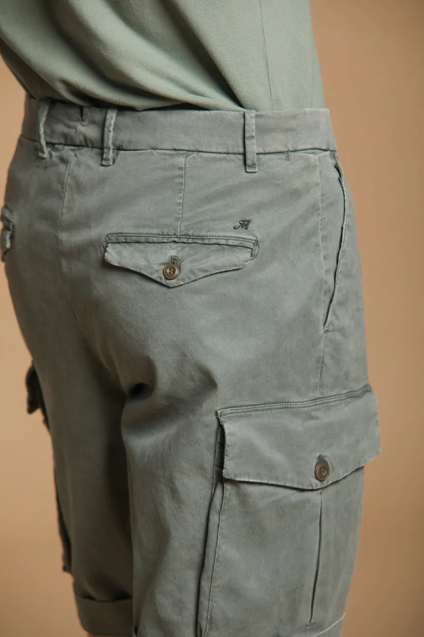 Cargo 22 men's cargo bermuda shorts in stretch cotton-silk gabardine Relaxed fit sold by Mason's product image thumbnail 2