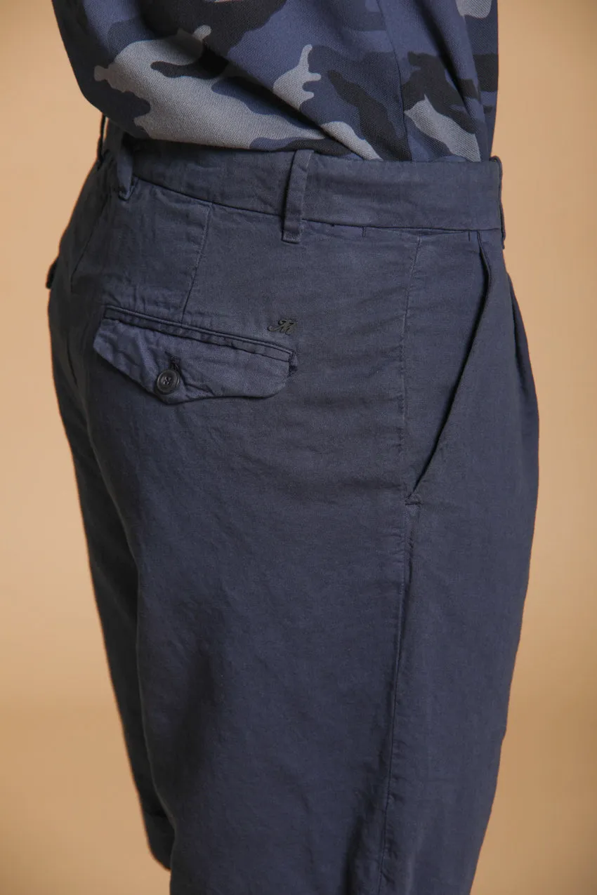 Pinces 22 Brocken men's chino bermuda shorts in a cotton and hemp blend relaxed fit sold by Mason's product image thumbnail 2