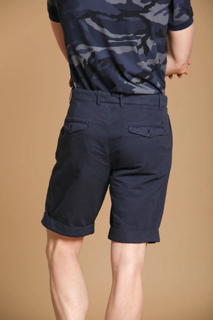 Pinces 22 Brocken men's chino bermuda shorts in a cotton and hemp blend relaxed fit sold by Mason's product image thumbnail 4