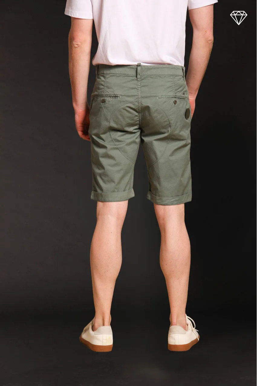 John Coolkhinos men's chino bermuda shorts in pima cotton logo edition carrot fit ① sold by Mason's product image thumbnail 4