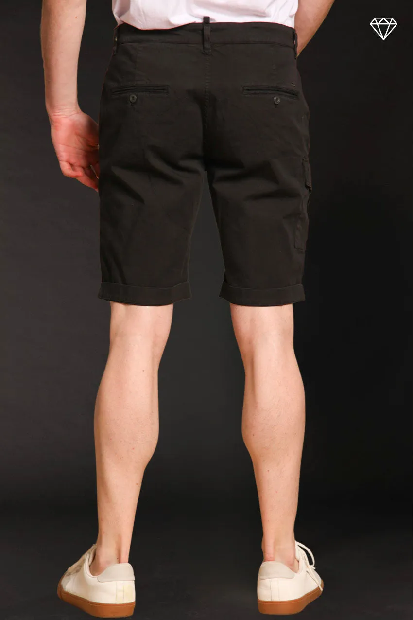 George Coolpocket men's cargo bermuda shorts in stretch satin logo edition carrot fit ① sold by Mason's product image thumbnail 4