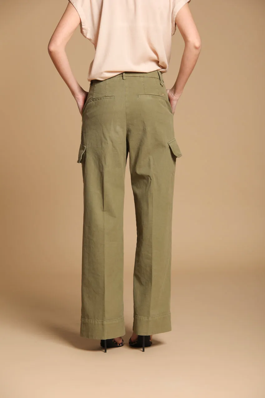New York Studio women's Cargo Pants in slub cotton panama Relaxed fit sold by Mason's product image thumbnail 5