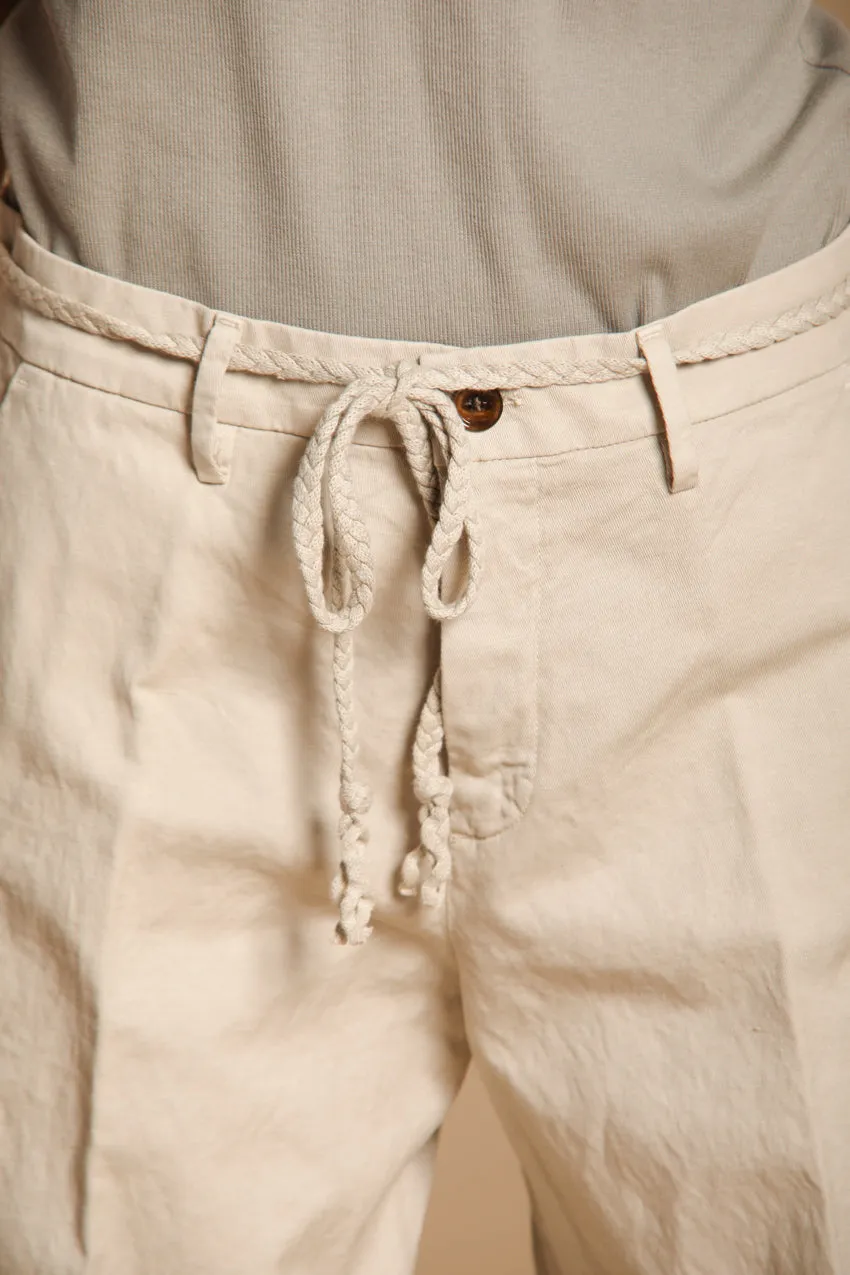 New York Studio women's Chino pants in cotton-linen twill Relaxed fit sold by Mason's product image thumbnail 2