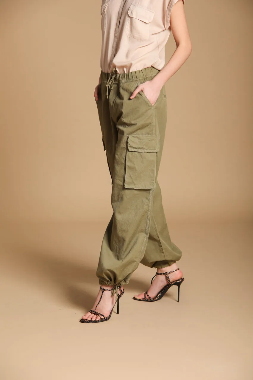 Francis women's Cargo Jogger Pants in cotton and linen twill Relaxed fit sold by Mason's product image thumbnail 5