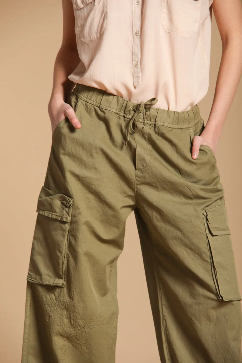 Francis women's Cargo Jogger Pants in cotton and linen twill Relaxed fit sold by Mason's product image thumbnail 2
