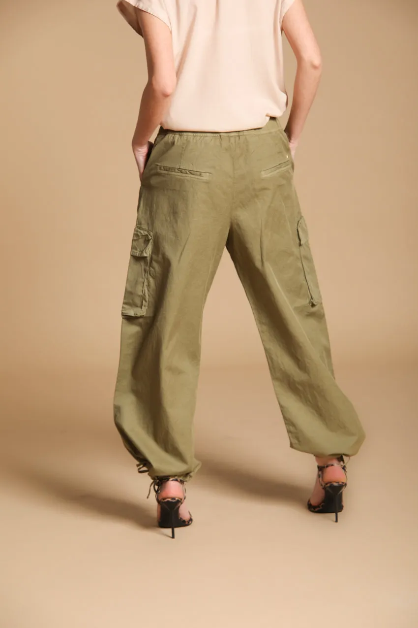 Francis women's Cargo Jogger Pants in cotton and linen twill Relaxed fit sold by Mason's product image thumbnail 4