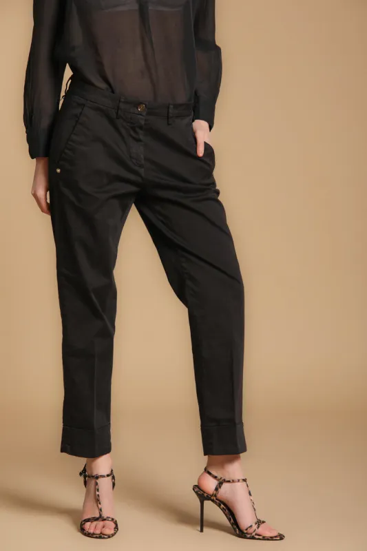 New York Carrot women's chino pants in stretch satin carrot fit ① sold by Mason's