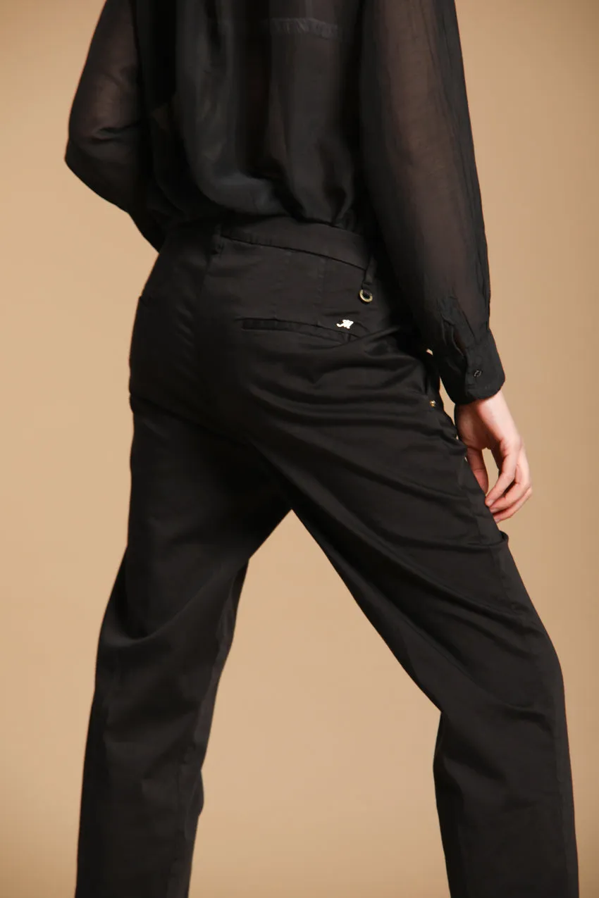 New York Carrot women's chino pants in stretch satin carrot fit ① sold by Mason's product image thumbnail 4