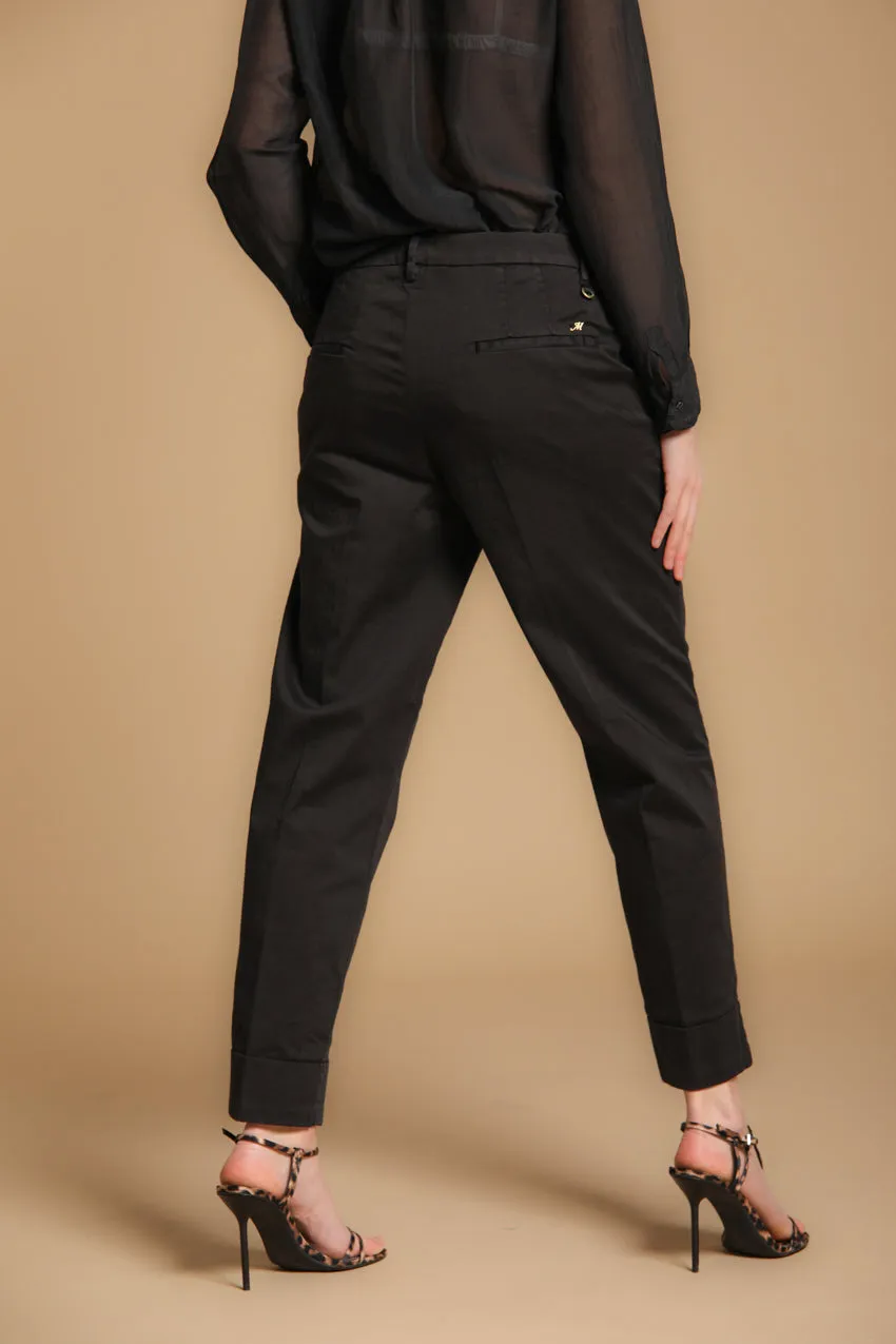 New York Carrot women's chino pants in stretch satin carrot fit ① sold by Mason's product image thumbnail 5