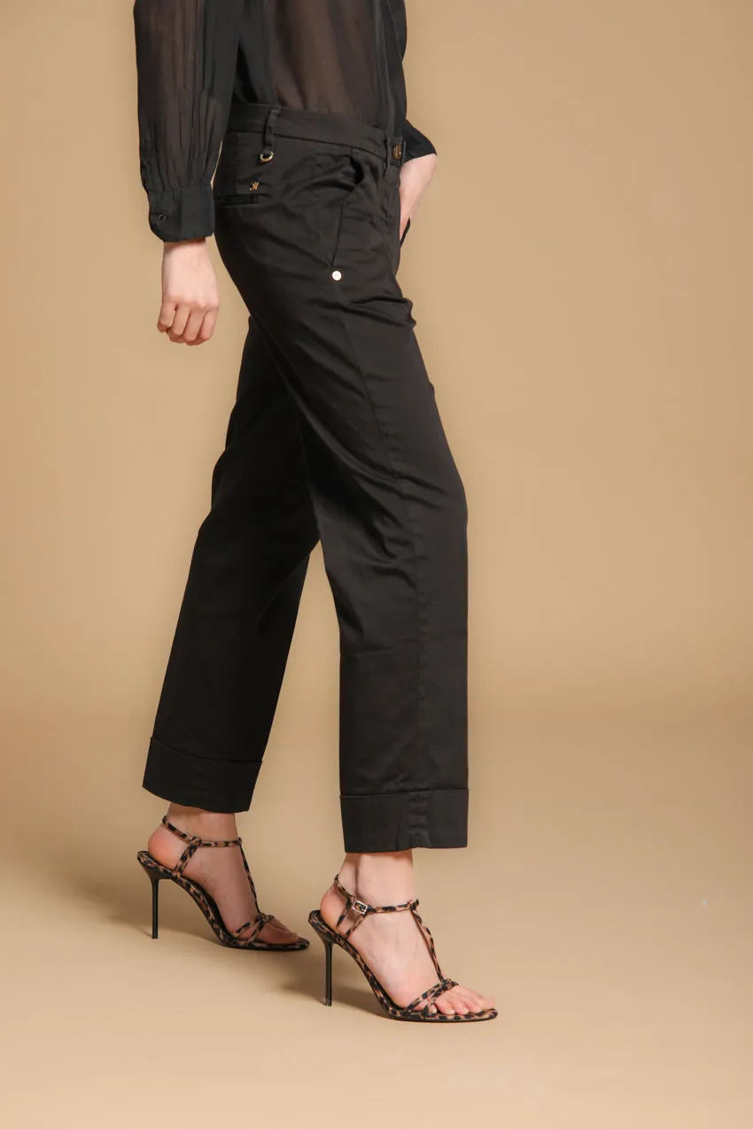 New York Carrot women's chino pants in stretch satin carrot fit ① sold by Mason's product image thumbnail 3