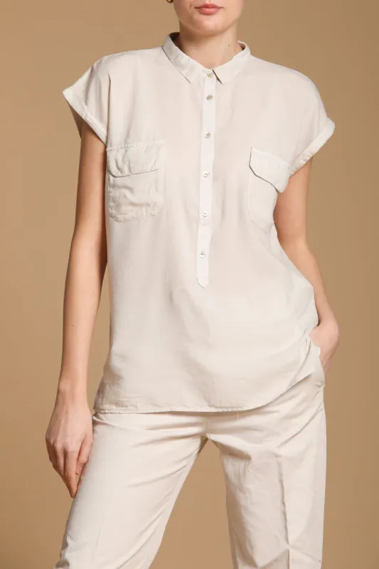 Casta women's short-sleeve shirt in tencel sold by Mason's
