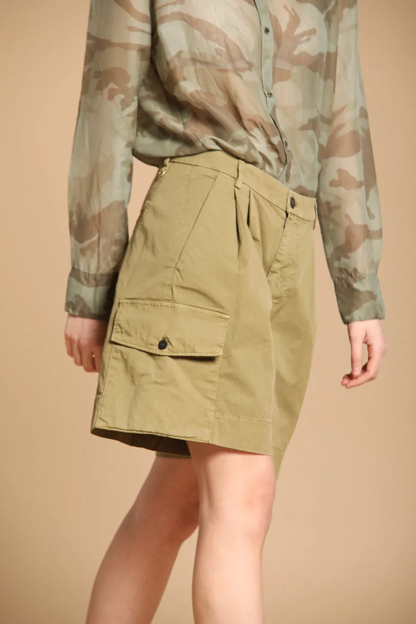 New York 1 Pinces Cargo women's cargo bermuda in lightweight cotton twill relaxed fit sold by Mason's product image thumbnail 3