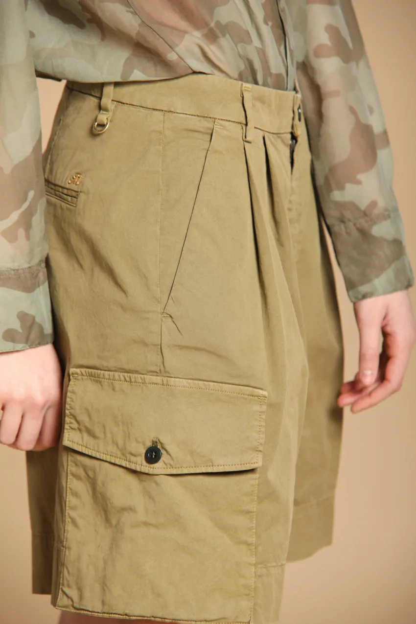 New York 1 Pinces Cargo women's cargo bermuda in lightweight cotton twill relaxed fit sold by Mason's product image thumbnail 2