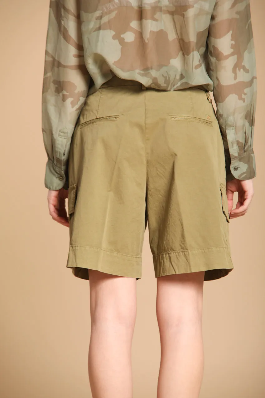 New York 1 Pinces Cargo women's cargo bermuda in lightweight cotton twill relaxed fit sold by Mason's product image thumbnail 4