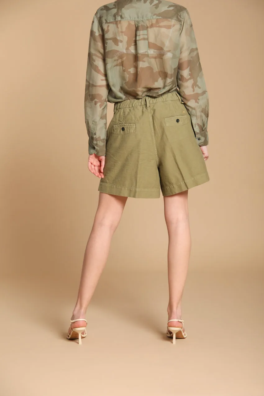 Dallas women's cargo Bermuda Shorts in satin relaxed fit sold by Mason's product image thumbnail 5