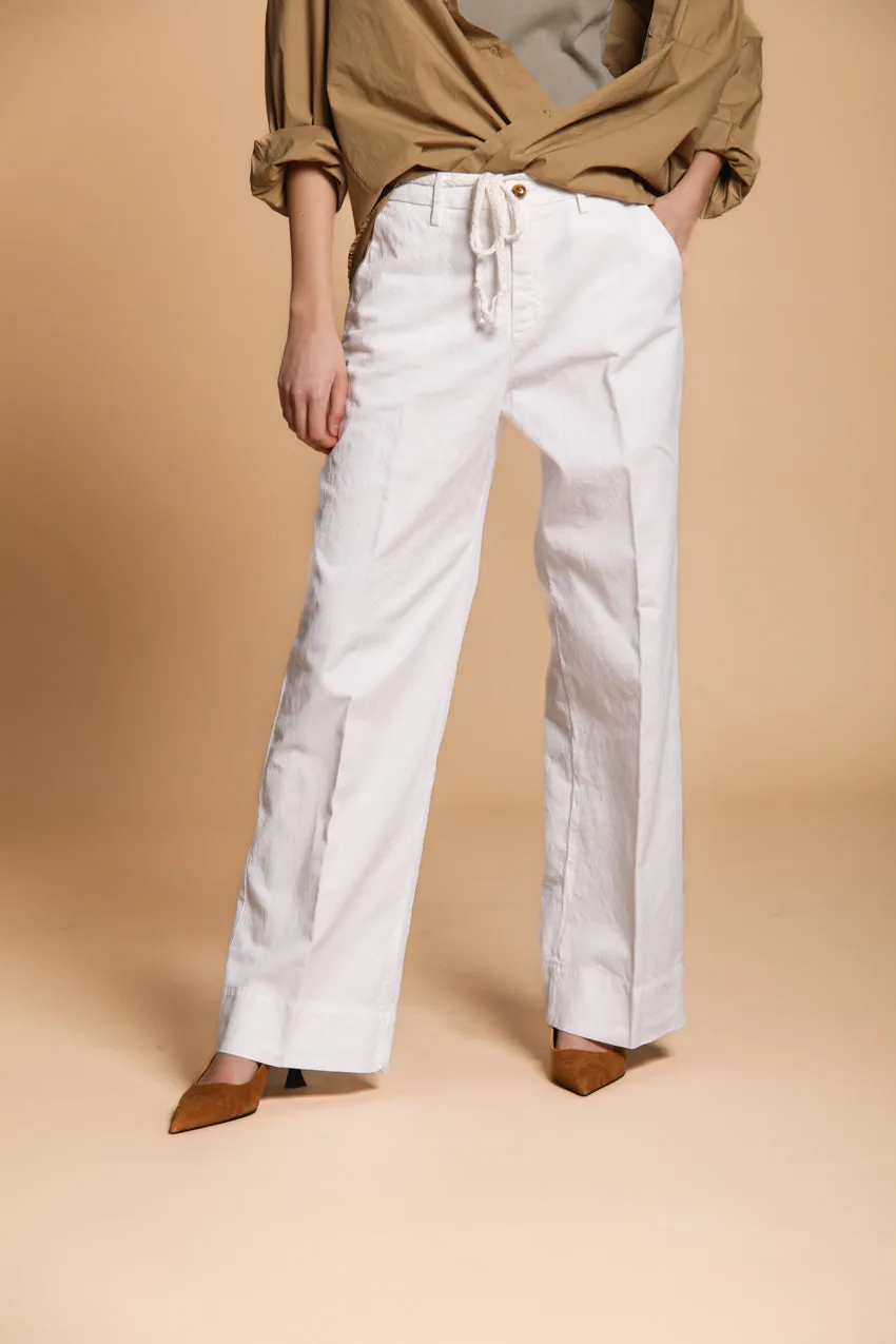 New York Studio women's Chino pants in cotton-linen twill Relaxed fit sold by Mason's product image thumbnail 3