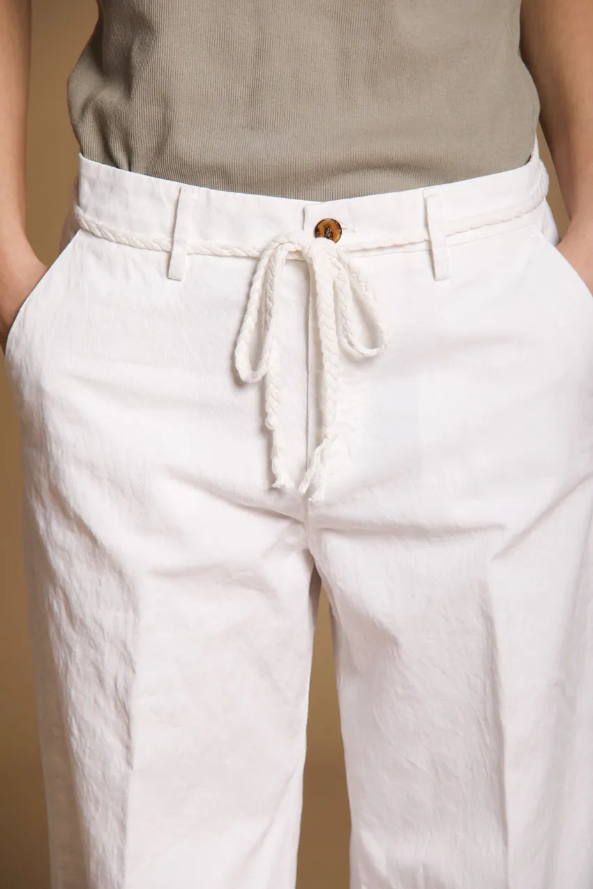 New York Studio women's Chino pants in cotton-linen twill Relaxed fit sold by Mason's product image thumbnail 2