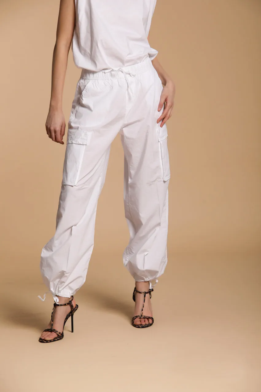 Francis Women's Jogger Cargo Pants in popelin Relaxed fit sold by Mason's