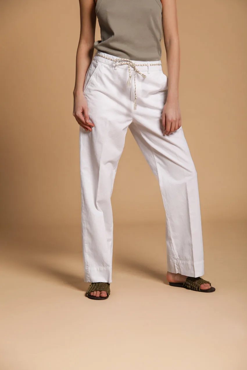 New York Cozy Straight women's chino pants in linen and cotton twill straight fit sold by Mason's product image thumbnail 3