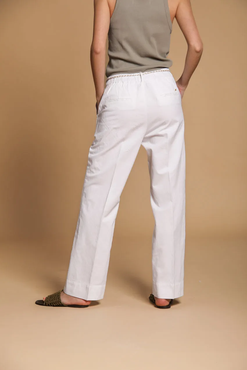 New York Cozy Straight women's chino pants in linen and cotton twill straight fit sold by Mason's product image thumbnail 4