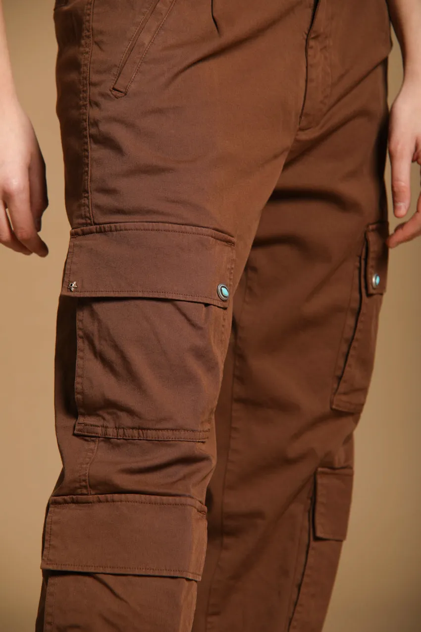 Evita Cargo women's cargo pants in gabardine curvy fit sold by Mason's product image thumbnail 2