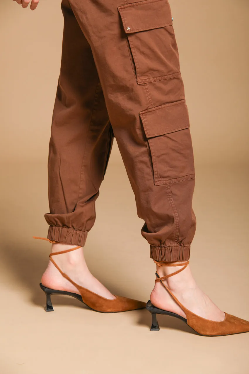 Evita Cargo women's cargo pants in gabardine curvy fit sold by Mason's product image thumbnail 3