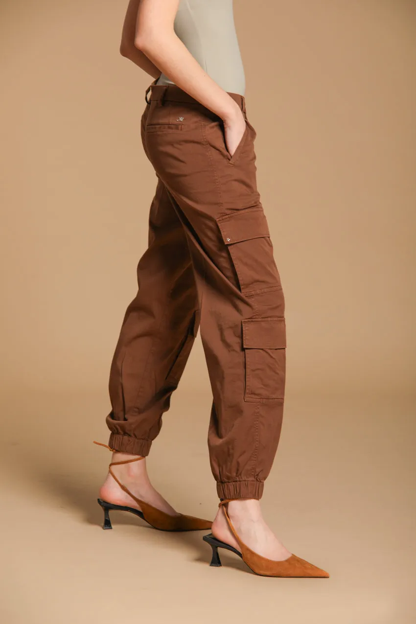 Evita Cargo women's cargo pants in gabardine curvy fit sold by Mason's product image thumbnail 4