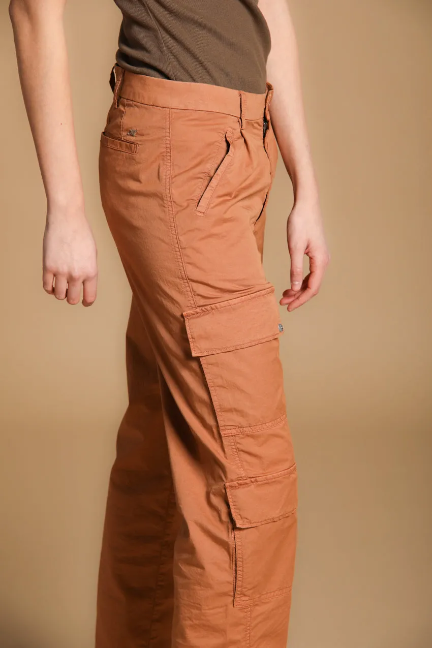 Evita Cargo women's cargo pants in stretch gabardine curvy fit sold by Mason's product image thumbnail 3