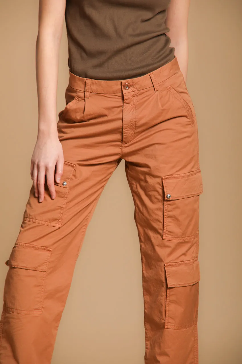 Evita Cargo women's cargo pants in stretch gabardine curvy fit sold by Mason's product image thumbnail 2