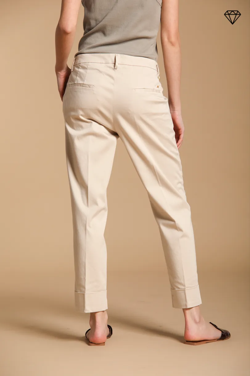 New York Carrot women's chino pants in stretch satin carrot fit ① sold by Mason's product image thumbnail 5