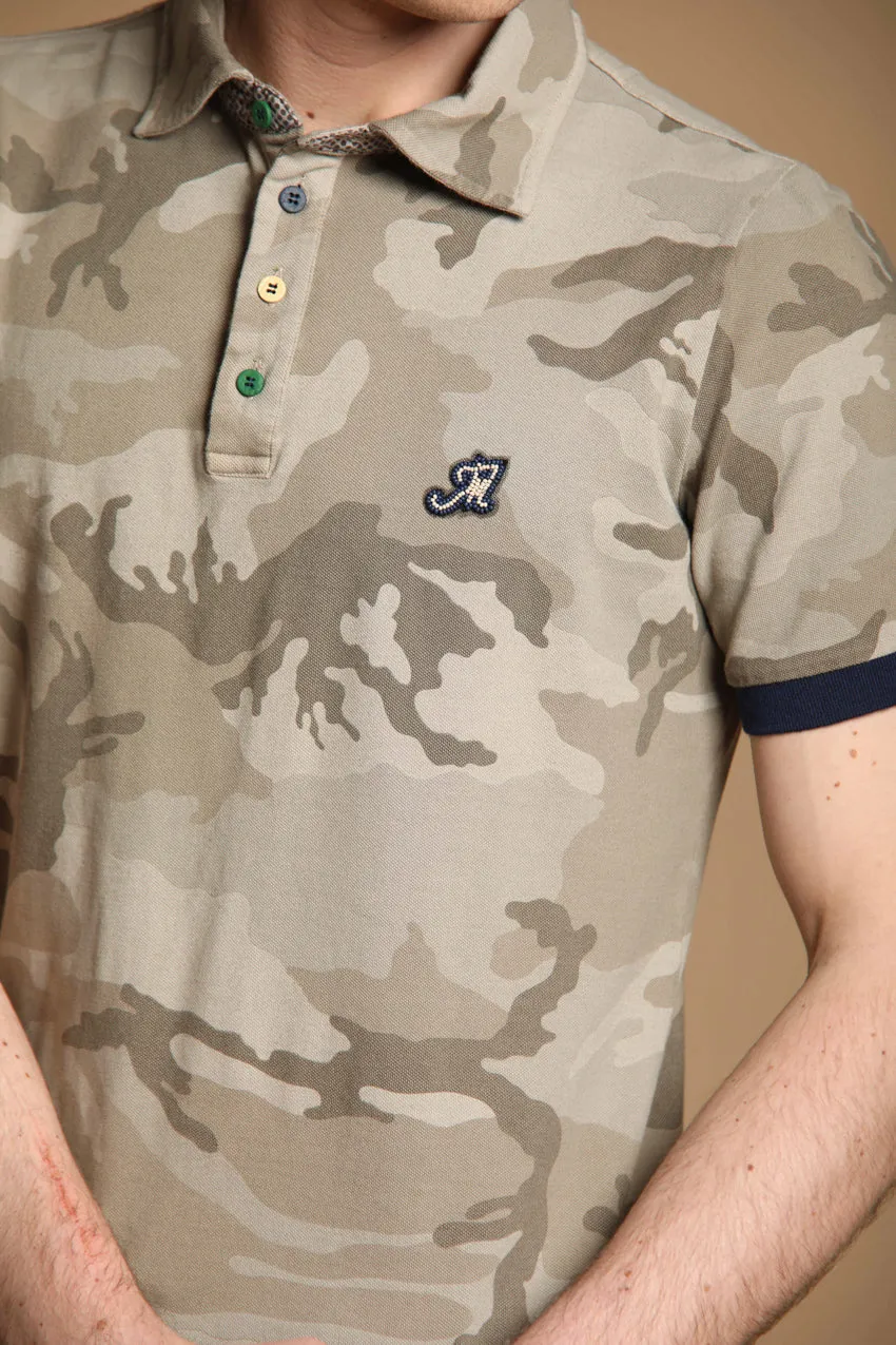 Print Men's Polo in Piqué with camouflage pattern sold by Mason's product image thumbnail 2