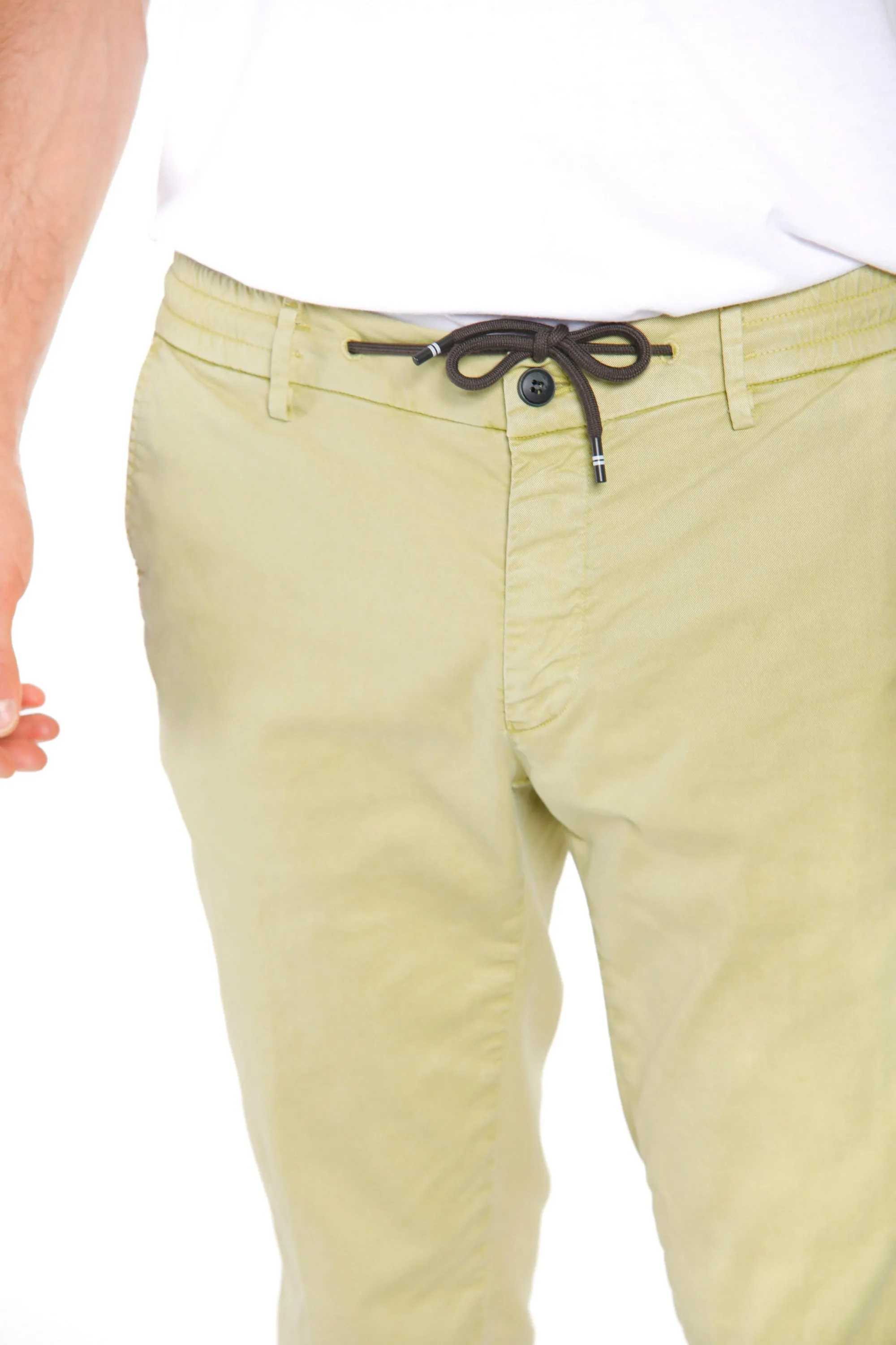 Milano Jogger man chino pants in cotton and tencel extra slim sold by Mason's product image thumbnail 3