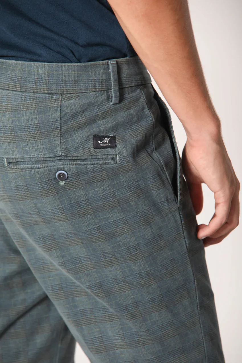 Torino Style man chino pants in gabardine with faded chevron pattern slim sold by Mason's product image thumbnail 2