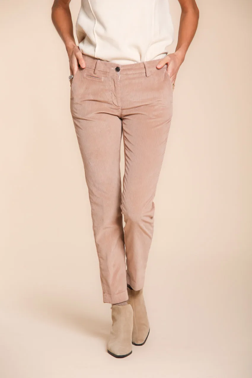 New York Slim women’s chino trousers in corduroy slim fit ① sold by Mason's